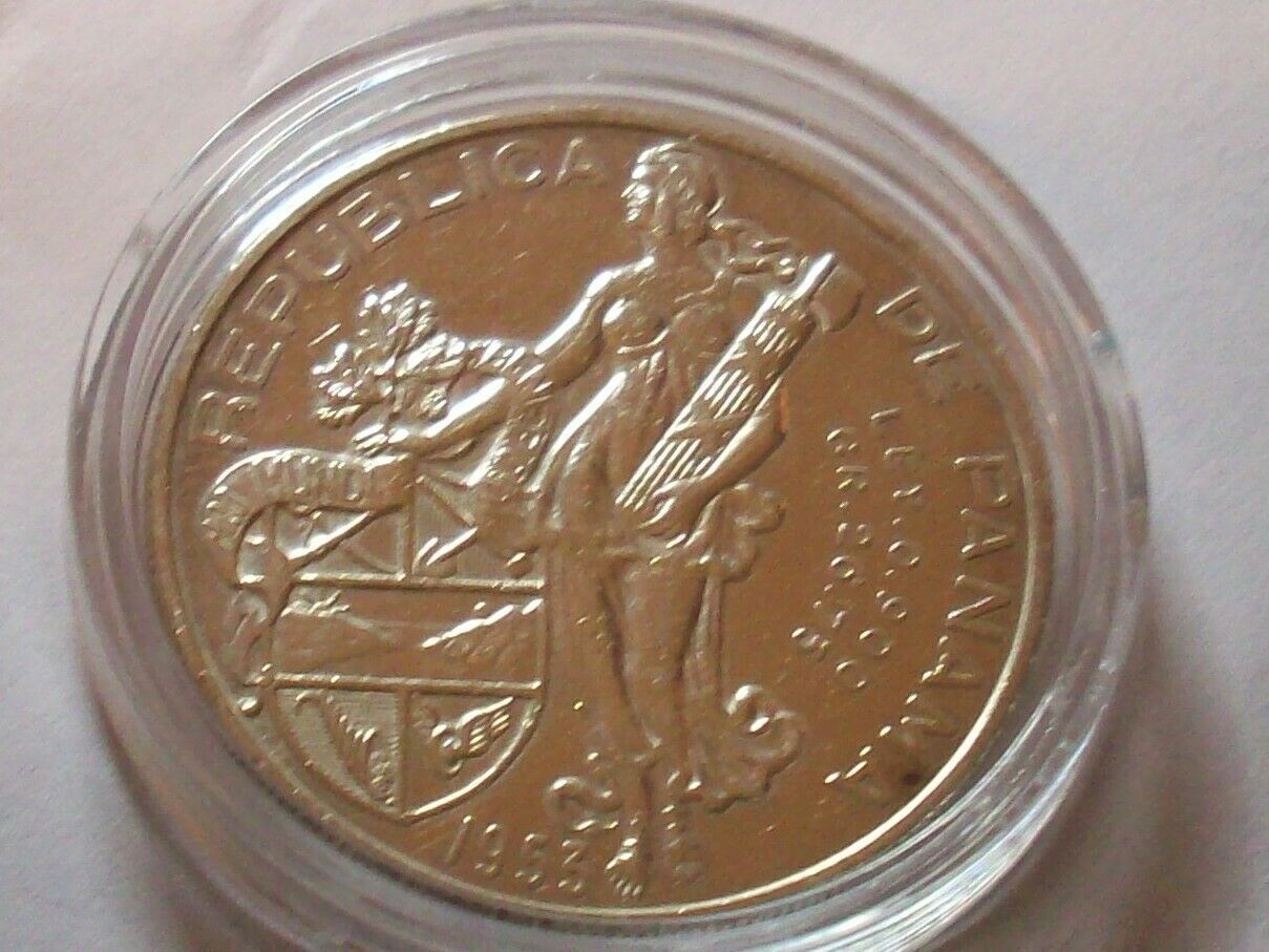 1953 Key Scarce 50k Mt 50th Annv Un Vn One Balboa Silver Dollar Lot Coin Panama