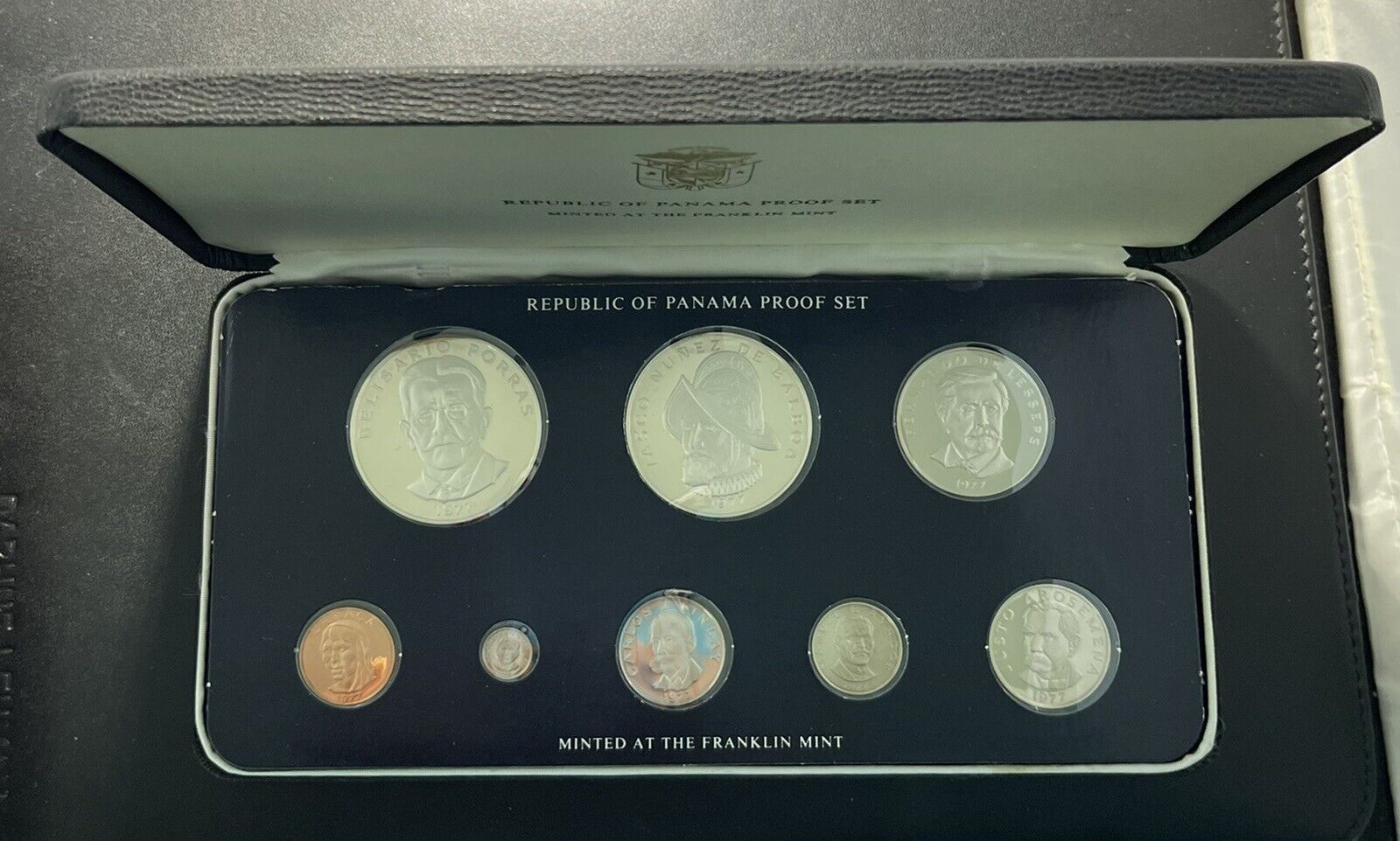 Panama 1977 Silver Proof Coin Set
