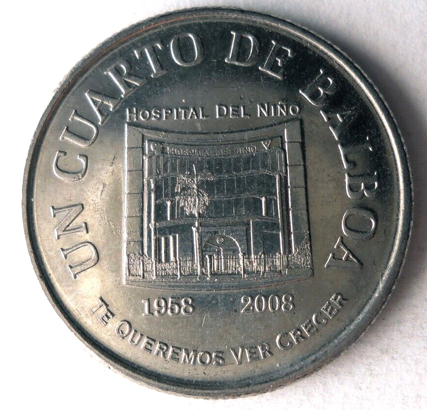 2008 Panama 1/4 Balboa - Excellent Coin - Free Shipping - Panama Bin #2