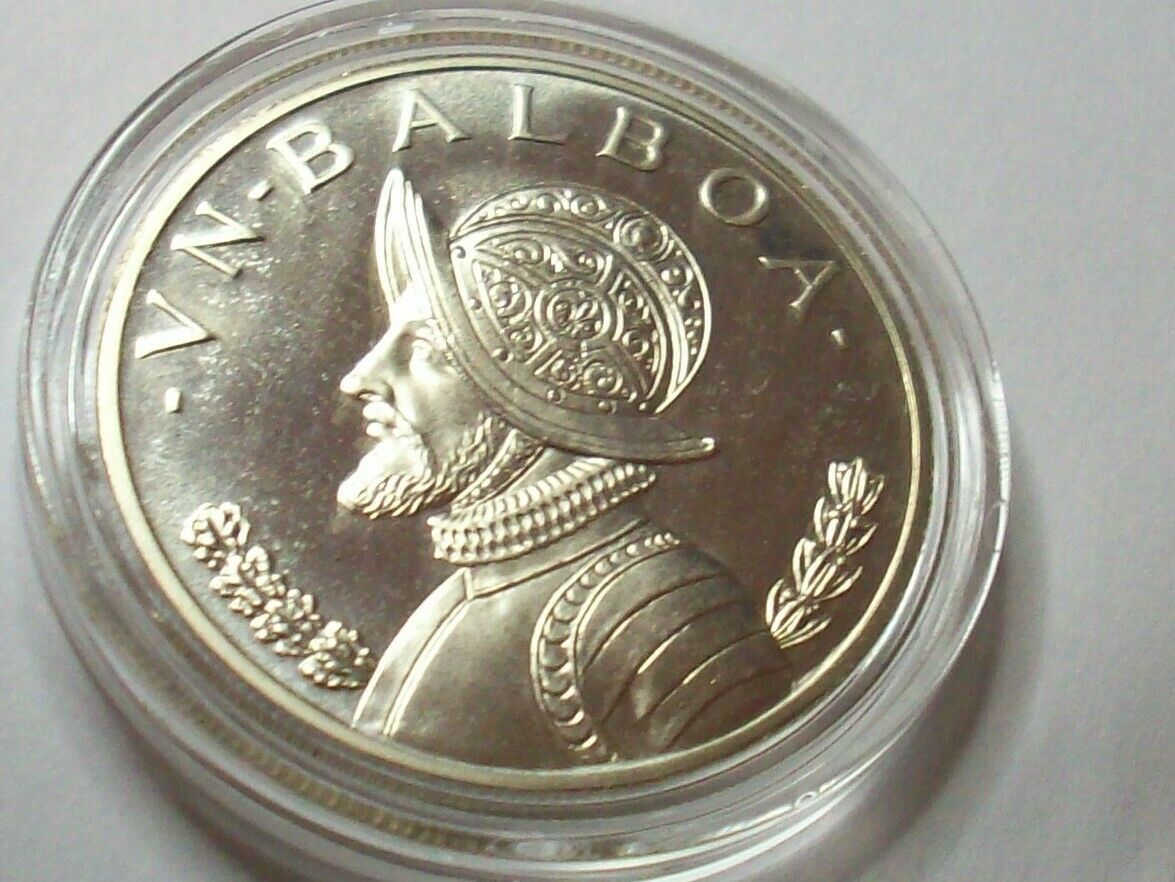 1967 Proof 20k Key 90% Silver Vn (un) One Balboa Dollar 26.73 G  Lot Coin Panama