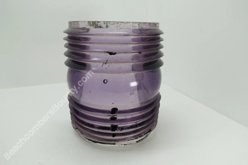 6+13/16 Inch Tall Purple Perkins Glass Lens Ships Lamp Globe (xc3b308)